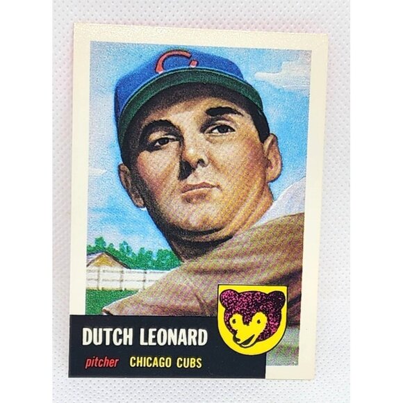 Chicago Cubs Dutch Leonard 1953 Topps Baseball Card #155 - Vintage Collectible - Picture 1 of 6